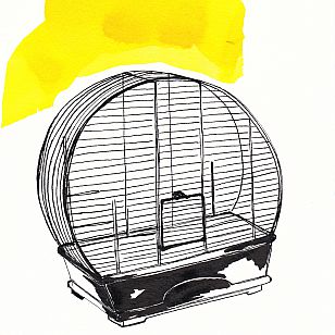Zeichnungen _ Make yourself comfortable - bird 